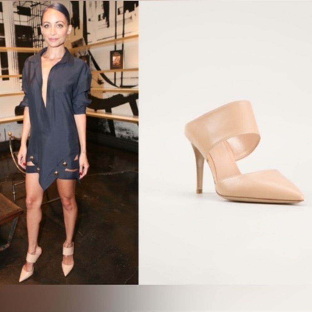 Gianvito Rossi Nude Mule Heel